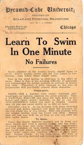 Chasing Down Emma: Learn to Swim in One Minute: F. E. Ormsby and the  Pyramid-Cube University