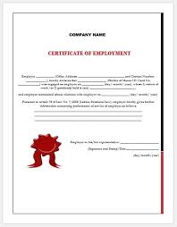 These kindergarten graduation certificate templates can be awarded to children at the end of the year. Employment Certificate Templates My Word Templates