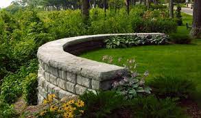Curved walls have a greater setback, which causes a coning effect to occur causing your retaining wall to have its tightest radius at the top of the wall which in turn creates the need for a larger radius at the base course. Pin By T Seguine On Garden Walls Fences Gates Landscaping Retaining Walls Outdoor Landscaping Outdoor Landscape Lighting