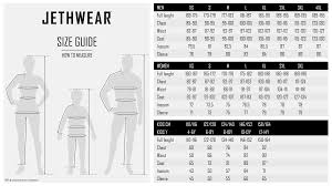 Size Guide Jethwear Rooted In The Free Thinking Values Of Snowmobile