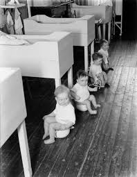 There are in fact many schools some parents believe you should potty train only in the bathroom, so you build that association a father or older brother can help to demonstrate how this is done. Toilet Training Wikipedia