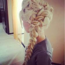 Thick Sideways Inside Out French Braid Keep Some Hair Free In The Front Swirl It And Pin It Back Hair Styles Elsa Hair Frozen Hair