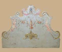 Which one do you favor? Bed Headboard Made In Louis Xv Style Mid 700 Antique Wood Decorated On A Plaster With Antique Handicra How To Antique Wood Headboards For Beds Painted Beds