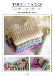 Feather and fan baby blanket free knitting pattern using bernat softee baby yarn. Baby Singlet And Hat Set 032 Pdf Touch Yarns