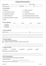 Employee Reprimand Form Words Sample Resume Resume Work