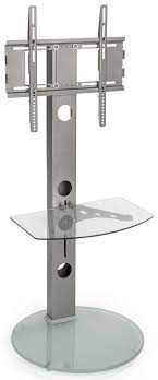 Glass silver cake stands stands. Modern Glass Tv Stand Adjustable Shelf For Media Player Or Game