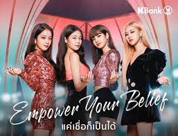 Update Blackpink For Kbank Thailand Commercial Blackpink Kpop Girl Groups Kpop Girls