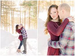 A Golden Hour Winter Engagement Session - Stephanie Holsman Photography