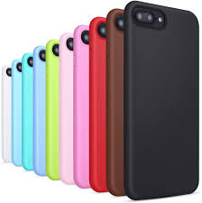 Amazon Com Costyle 10 Pack Candy Color Slim Thin Matte Frosted Soft Tpu Silicone Case Cover Skin Compatible For Iphone 7 Plus 8 Plus 5 5 Inch Black Brown Red Rose Pink Green Light