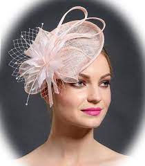 Blush Pink Saucer Hat For Spring And Summer 2018 Weddings And Races By Marge Iilane Pink Fascinator Blush Pink Fascinator Fascinator