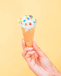 Maybe you would like to learn more about one of these? Free Photo Woman With Fresh Waffle Cone Of Ice Cream With Sprinkles