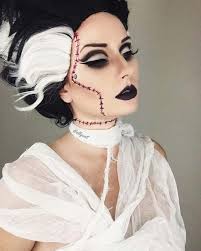 23 Bestes Halloween Makeup Ideen Halloween Makeup Frankensteins Braut Halloween Make Up Ideen
