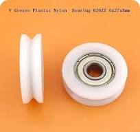 27mm V Groove Nylon Plastic Guide Roller Bearings 626ZZ 6x27x8mm Ball  Bearing