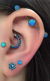 Cute Multiple Blue Opal Ear Piercing Ideas For Wom Blue Classpintag Cute Ear Explore Hrefexploreid Ear Jewelry Ear Piercings Industrial Earings Piercings