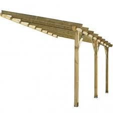 Pergola Burger Abt4230 Pergola Adossee Bois Creation De Terrasse Pergola