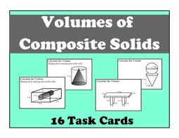 Volume Of Composite Solids Task Cards Task Cards Teaching Math Composition