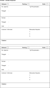 Contoh Lembar Disposisi Desa Contoh Surat