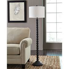 Torchiere 71 floor lamp this stunning floor lamp offers a brushed steel finish and the frosted plastic on the shade in beautiful, white color. Signature Design By Ashley Shellany Antique Black Poly Floor Lamp Overstock 14206611