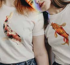 Matching couple clothes collection of couple shirts, hoodies and matching couples outfits. Couple Tshirts Let The World Know Of Your Love Tenstickers