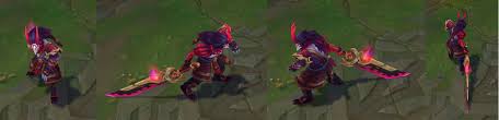 Kitty cat katarina full cosplay costume league of legends lyumosworkshop $ 350.00 free shipping shop policies for unicorncosplay. Blood Moon Katarina Tryndamere And Master Yi Put On The Oni Mask For New Skins The Rift Herald