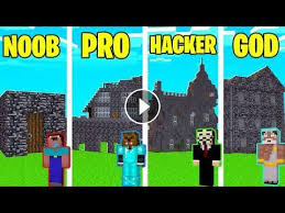 Each mods has install guide and download button. Minecraft Noob Vs Pro Vs Hacker Vs God Modern Bedrock House In Minecraft