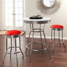 There are 2252 pub table for sale on etsy, and they cost $382.45 on average. Thefurniturecove Com Specilizes In This White Pub Bar Table Set Featuring 2 29 Chrome Swivel Seat Bar Stools With Glitter Red Vinyl Covered Seat Cushions