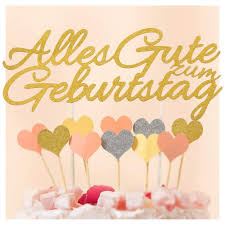 Vielen dank an die liebe bäckerin! Ecooe Alles Gute Zum Geburtstag Kuchen Dekoration Happy Birthday Kuchenaufsatz Cake Topper Glitter Gold Silber Rosa Herzen Grosse Ecooe