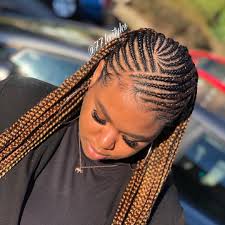 Image May Contain 1 Person Closeup Braided Hairstyles Feed In Braids Hairstyles African Hair Braiding Styles
