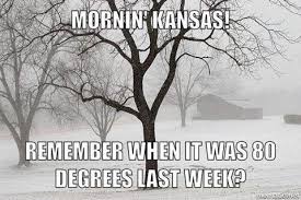 Mornin Kansas Remember When It Was 80 Degrees Last Week Kansas Wichita Kansas Storm Images