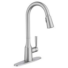 Moen 7594srs arbor one handle pulldown kitchen faucet featuring power boost and reflex, 3/8 inch, spot resist stainless. Moen Gene Pull Down Kitchen Faucet