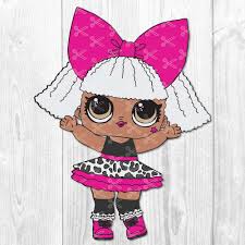 Glitter Diva Lol Surprise Doll Svg Dxf Png Cut Files