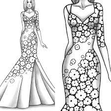 40+ fashion coloring pages for adults for printing and coloring. Adult Coloring Page Fashion And Clothes Colouring Sheet Model Etsy