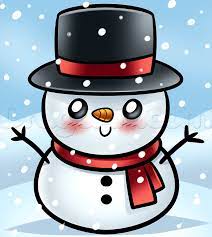 Drawing A Snowman, Easy Drawing Tutorial, 5 Steps - Toons Mag
