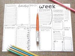 Week Printable Hobonichi Bullet Journal Weekly Bujo Journaling Etsy Planner Bullet Journal Bullet Journal Bujo Bullet Journal
