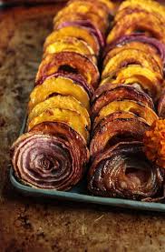 Maple Thyme Roasted Delicata Squash And Red Onion Heather Christo Recipe In 2020 Delicata Squash Savory Pumpkin Recipes Delicious Veggies