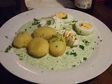 Grune Sauce Wikipedia Grune Sosse Grune Sauce Lebensmittel Essen