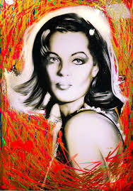 Romy Schneider by Gunter Wenzel (2020) : Painting Acrylic, Oil