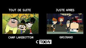 Ctoon Tout De Suite Camp Lakebottom Et Juste Apres Grojband