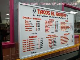 I always get a mula. Online Menu Of Tacos El Gordo De Tijuana Restaurant Chula Vista California 91910 Zmenu