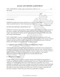 But landlords may not end the lease or advantages of lease vs. Free Lease Assumption Agreement Free To Print Save Download