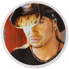 Hat Bret Michaels Duvet Cover by Charles Peacock