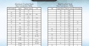 16 Rigorous Susan Bates Crochet Hooks Size Chart