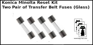 The download center of konica minolta! 4 Konica Minolta Transfer Belt Fuse Reset Fuses Bizhub Color Copiers Ebay