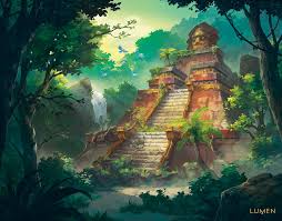 Frederic Simon Temple Jpg 1772 1388 Fantasy Art Landscapes Mayan Art Maya Art