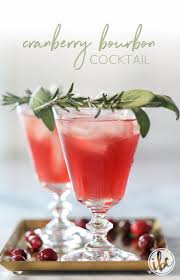 Explore ten great mixed drinks that are perfect for the holidays and contain no liquor, so they are perfect for sharing with the entire family. Cranberry Bourbon Cocktail Inspiredbycharm Com Bourbon Cocktails Thanksgiving Cocktails Christmas Cocktails Recipes