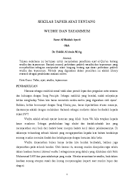 Dan jika kamu sakit 4 atau dalam perjalanan atau kembali dari tempat buang air (kakus. Pdf Sekilas Tafsir Ayat Tentang Wudhu Dan Tayammum Habibi Al Amin Orcid 0000 0003 1134 9446 Academia Edu
