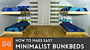Bunk beds commercial steel bed double decker bed for adults for army litera para adultos literas de metal militares. Easy Double Bunk Beds Woodworking How To I Like To Make Stuff Youtube