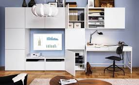 Besta Kombinationen Ikea Buromobel Design Wohnzimmer Ideen Wohnung Hausburo Schreibtische