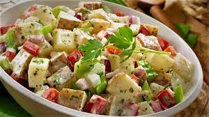 سالاد سیب زمینی ایتالیایی Recipe Yummy Salad Recipes Salad Recipes Potato Salad Recipe Easy