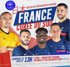 Avant de défier le mexique jeudi prochain pour son entrée en lice aux jo, l'équipe de france olympique affronte la corée du sud olympique ce vendredi en amical à séoul à partir de 13h. Dmvv3nzsfavxfm